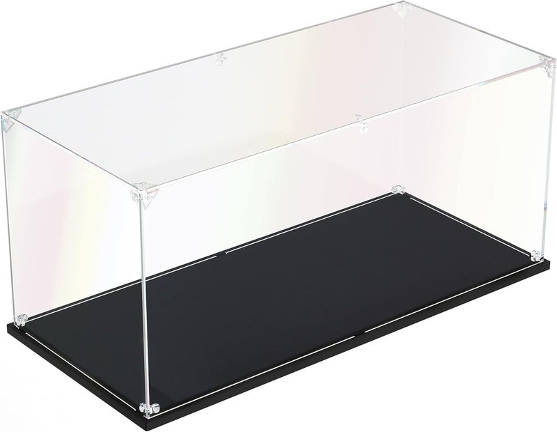 dofopo Clear Acrylic Display Case, Self-Assemble Showcase for Collectibles, Action Figures, Dolls- Alternative Glass Box for Commemorative Gifts (17.7x8x8 inch, 45x20x20 cm) - Image 1